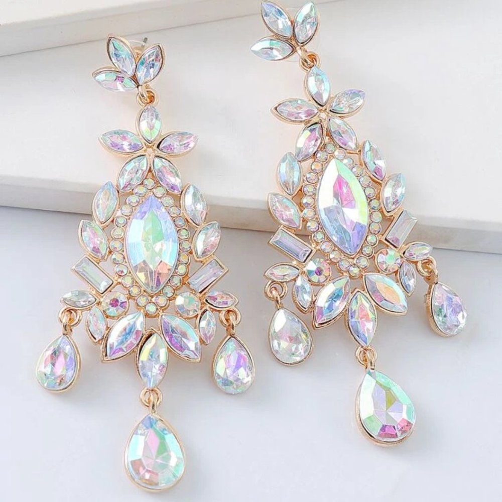Elegant CZ Dangling Earrings